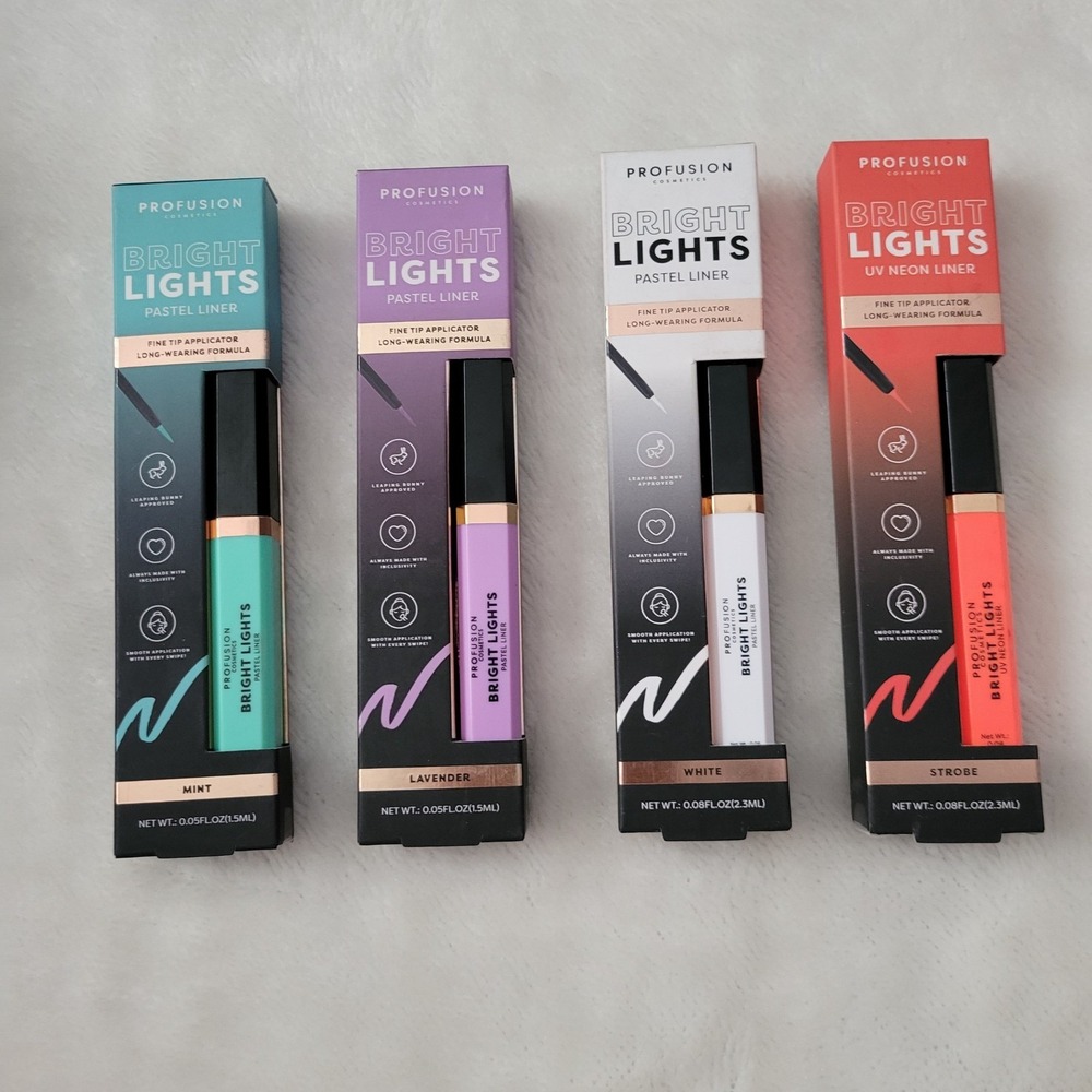 Profusion Bright Lights Graphic Liner Lot of 4 Mint Lavender White Strobe